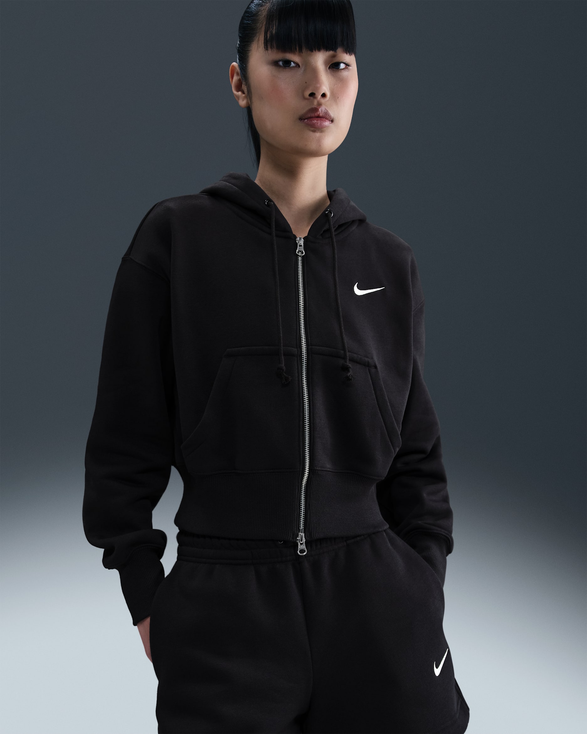 Nike Sportswear Phoenix Fleece Women's Loose Full-Zip Cropped
